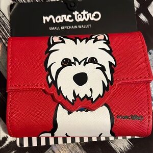Marc Tetro Red Small Keychain Wallet